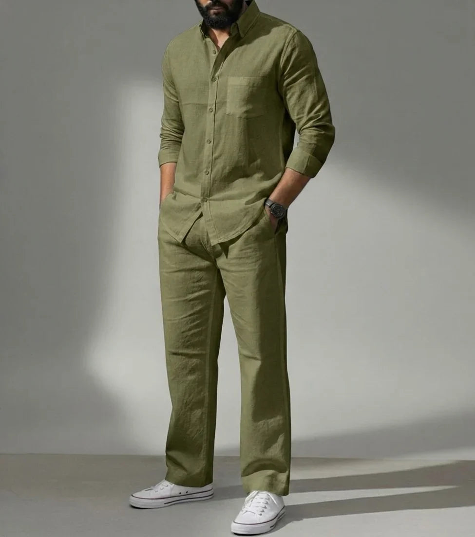 Essence Top & Bottom Set Of Linen, Luxury And Style