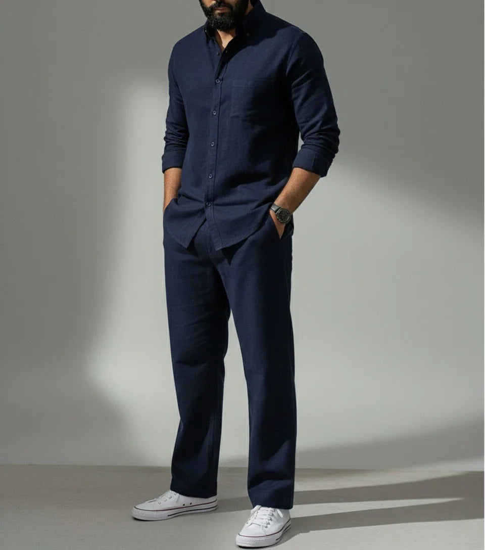 Essence Top & Bottom Set Of Linen, Luxury And Style