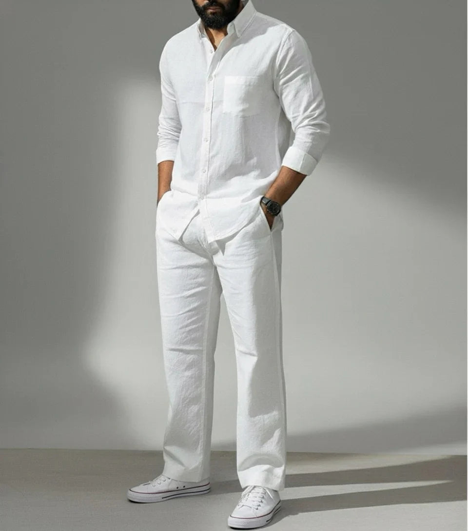Essence Top & Bottom Set Of Linen, Luxury And Style