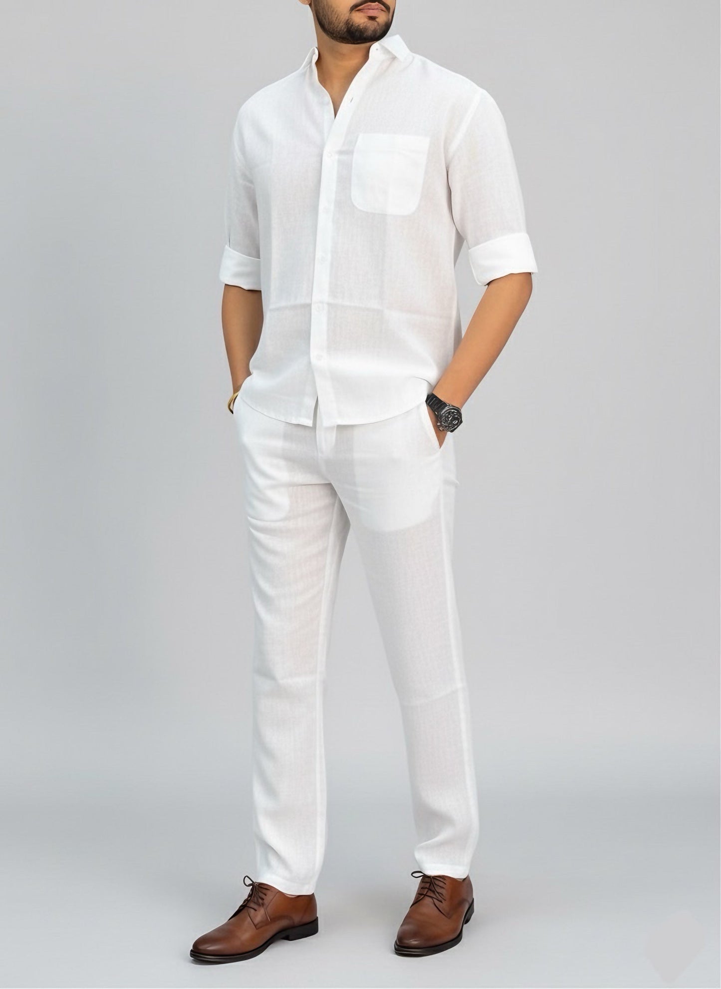 Linen Luxe Top & Bottom Set Of Linen, Luxury And Style